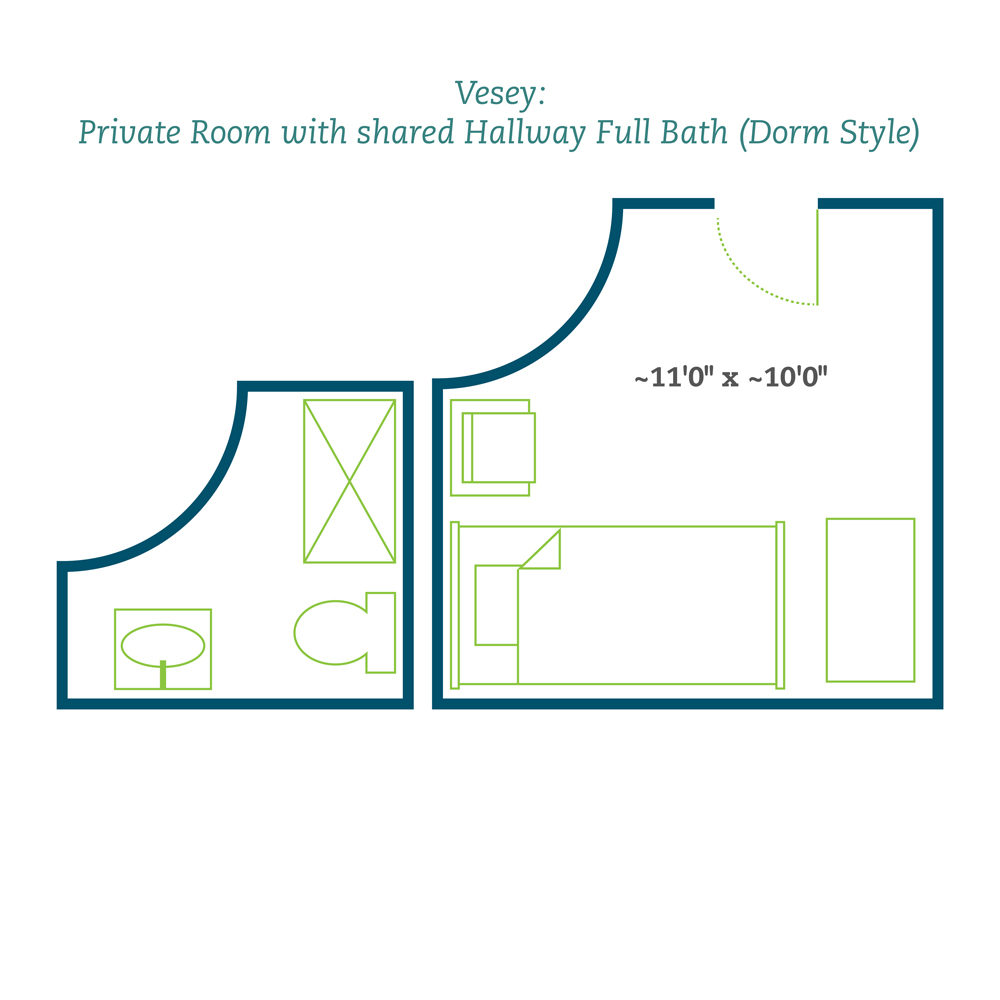 Floor plan Vesey